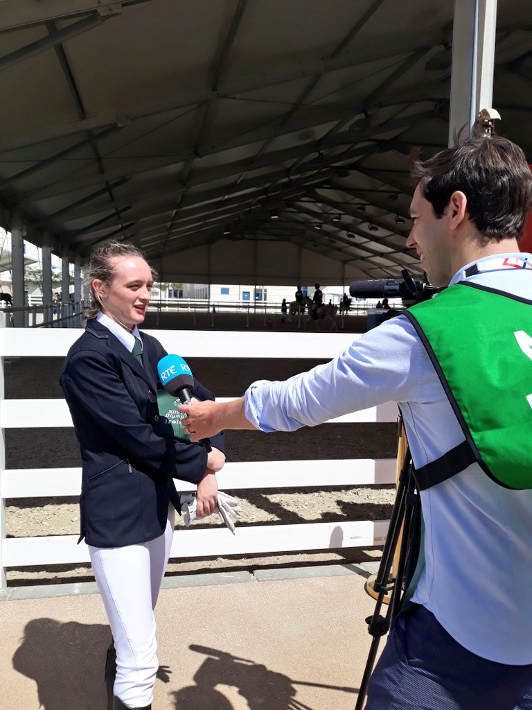 EquestrianSoi's tweet photo. @OFlynnPaul catching all the action in @alforsan_resort on the last day of competition for #TeamIreland equestrian athletes @WorldGamesAD. Tune in to @rtenews this evening to see how they are getting on in Abu Dhabi @SOIreland @TeamIRLEq https://t.co/FCeFoDCTfO