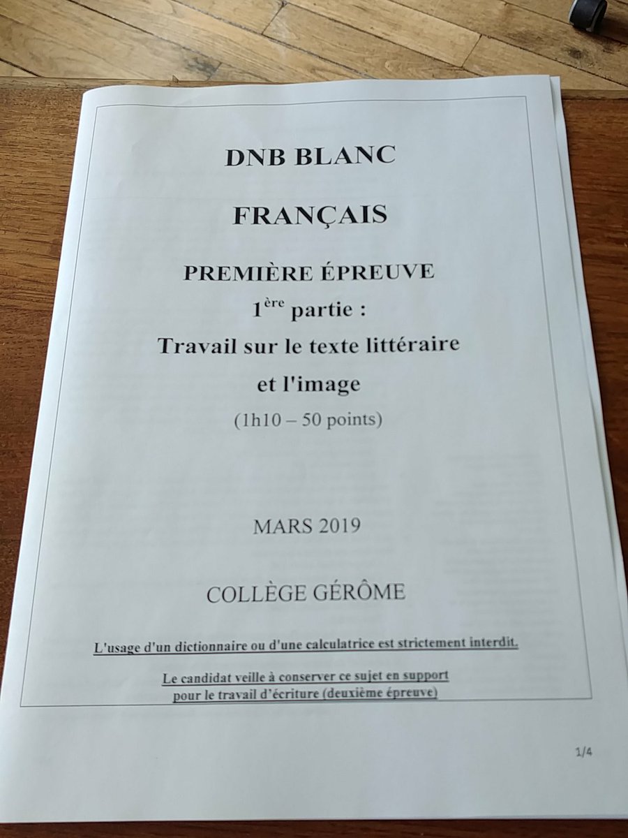 GeromeVesoul's tweet photo. Aujourd'hui et demain, Brevet Blanc pour nos élèves de 3eme. https://t.co/hinwvgmOwG