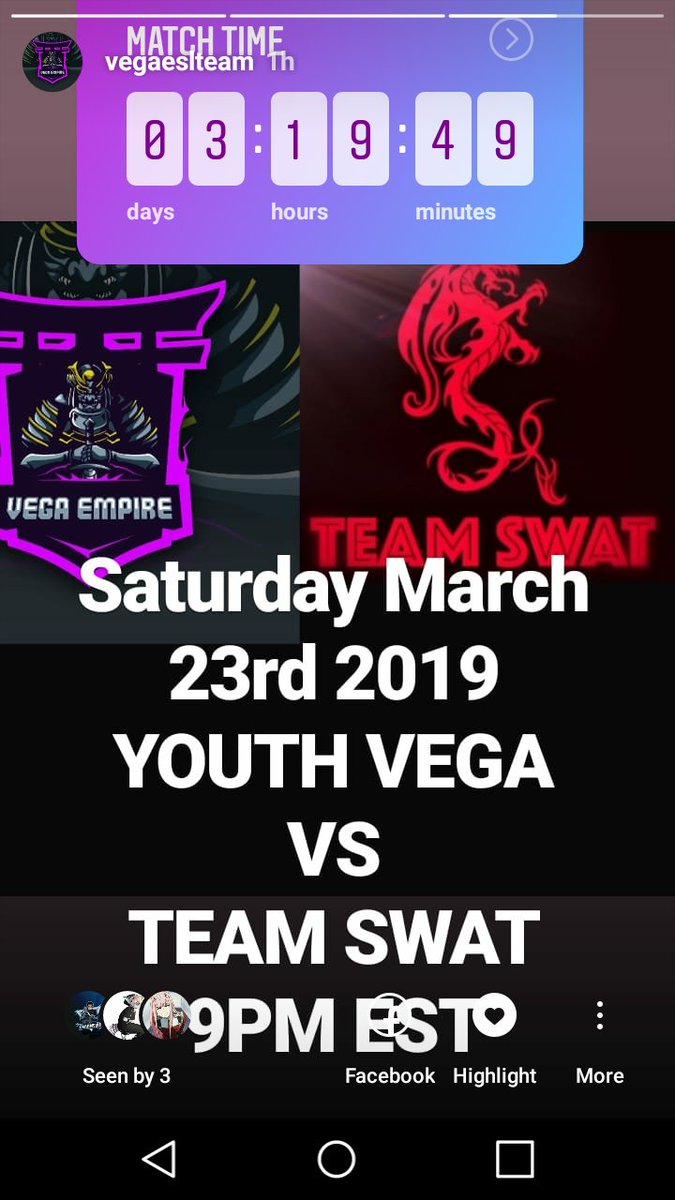 SPARGAAR's tweet image. YOUTH VEGA VS TEAM SWAT XBOX PRO LEAGUE SHOW YOUR SUPPORT FOLLOW US ON INSTAGRAM @VEGAESLTEAM