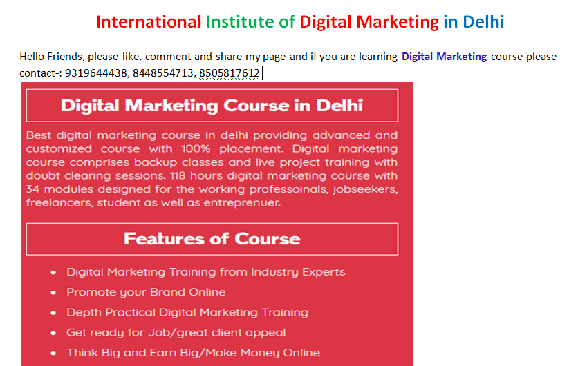 MarcoseGroup's tweet photo. #MarcoseGroup -The completion of International Institute of #Digitalmarketing course helps working professionals having an edge over their colleagues which further helps in molding their career in a better way.#IIDM https://t.co/Qt2HOBzOZC ( 8448554713 ) https://t.co/4k8bYaVEiM