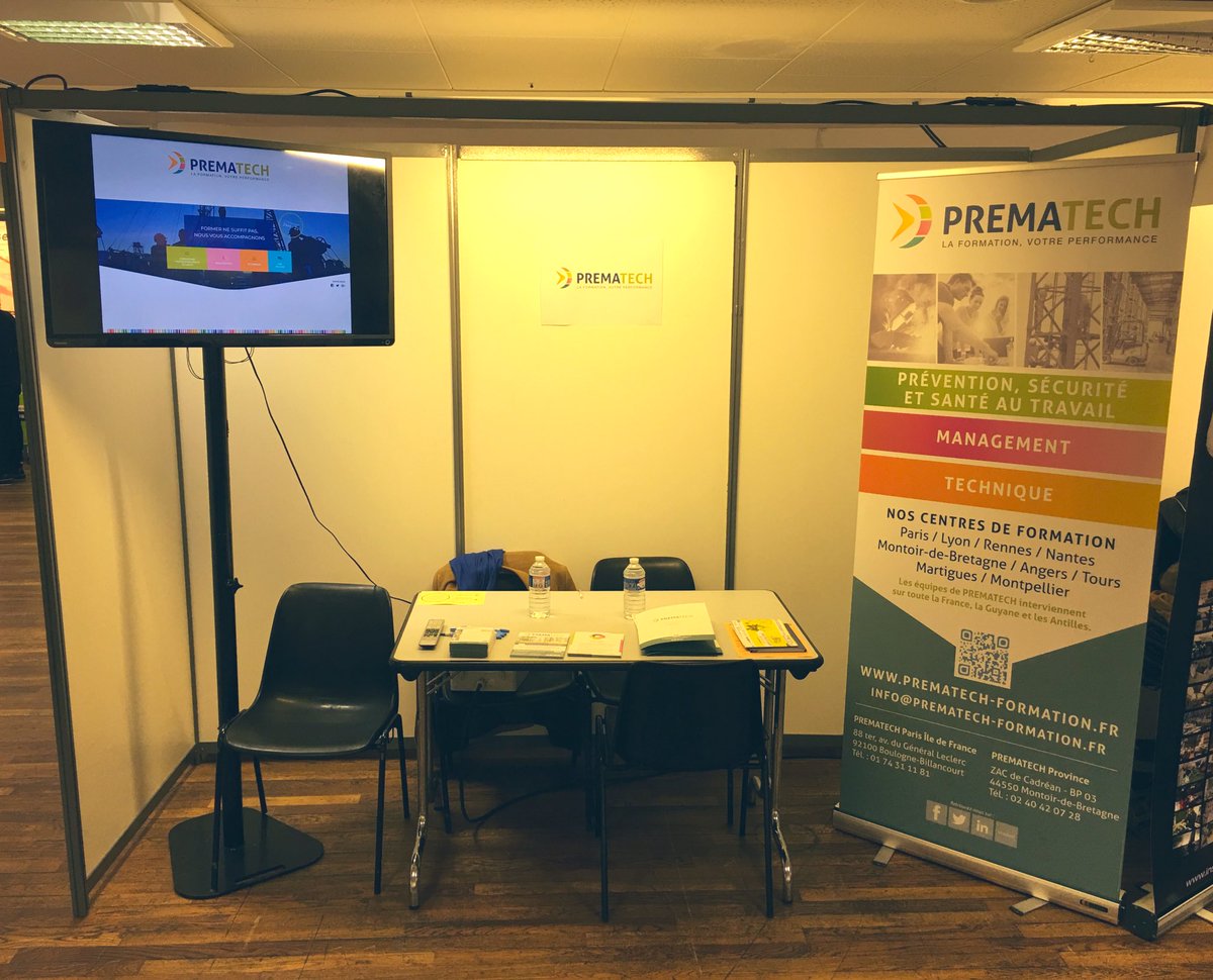 prematech1's tweet photo. Une journée 2 salons de l’emploi pour @prematech1 ! Retrouvez-nous à @VilleStNazaire pour #CapIndustrie et à @VilledeLorient pour le salon Pro&amp;mer. Merci @Bpnaval pour l’invitation ! Avec  @UIMMBretagne @pole_emploi https://t.co/kskUUVqMcr