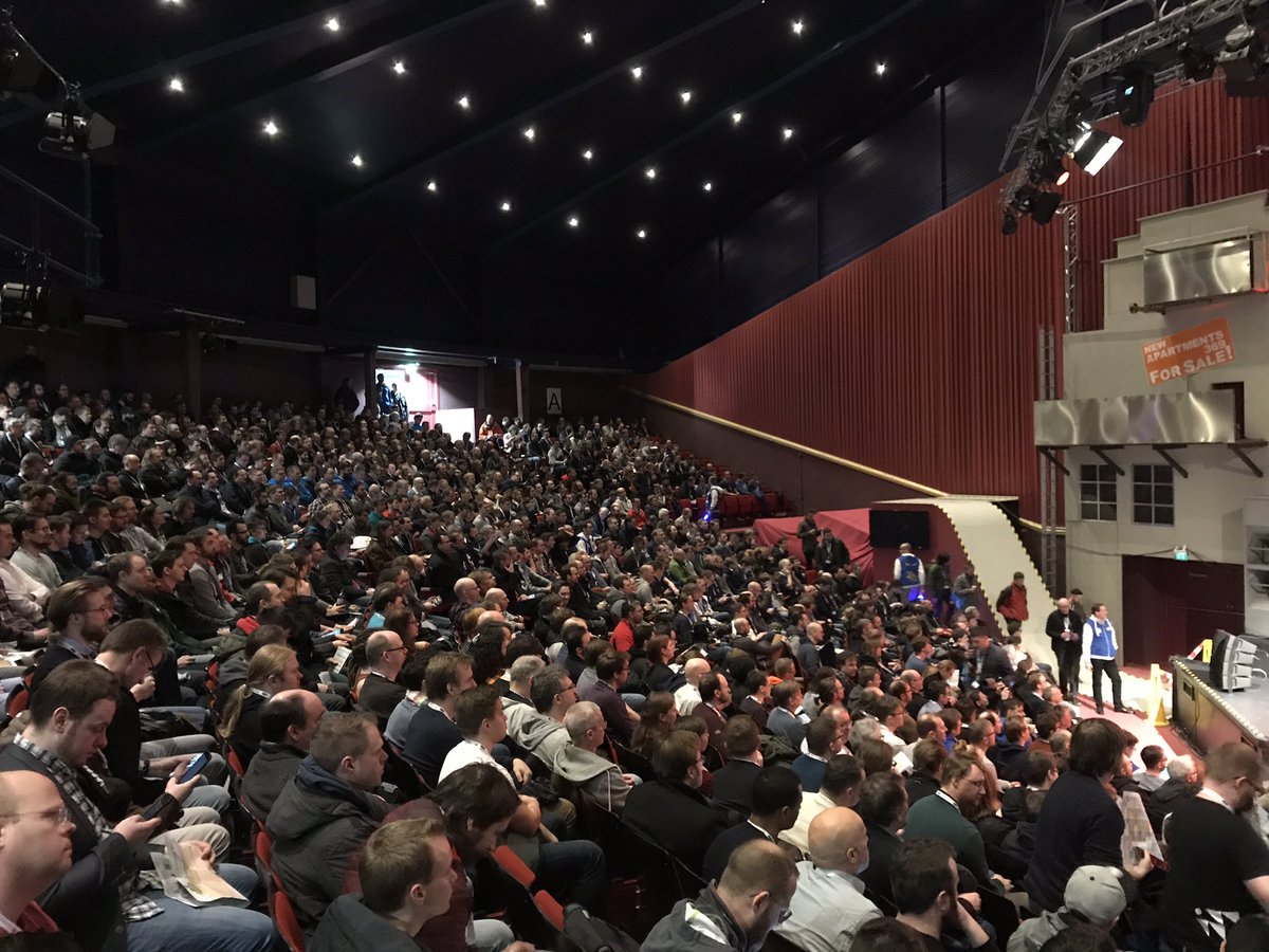 DataDuke's tweet photo. JAVALAND Kick-Off: It’s all about sharing knowledge: 2092 attendees + 5885 minutes of content (talks &amp; workshops) @JavaLandConf #JavaLand2019 https://t.co/y9F5hOWQtj