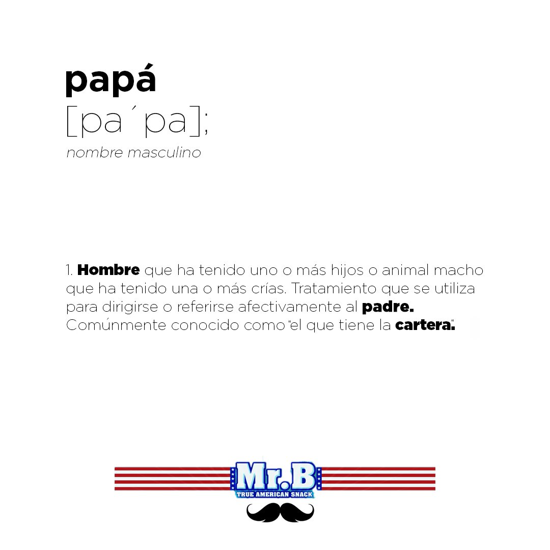 mrbsnacks's tweet photo. Y tú, ¿Cómo lo definirías ?🤔
 ¡Feliz día del padre!
#MrBsnacks #diadelpadre https://t.co/ge9JBV7GJz