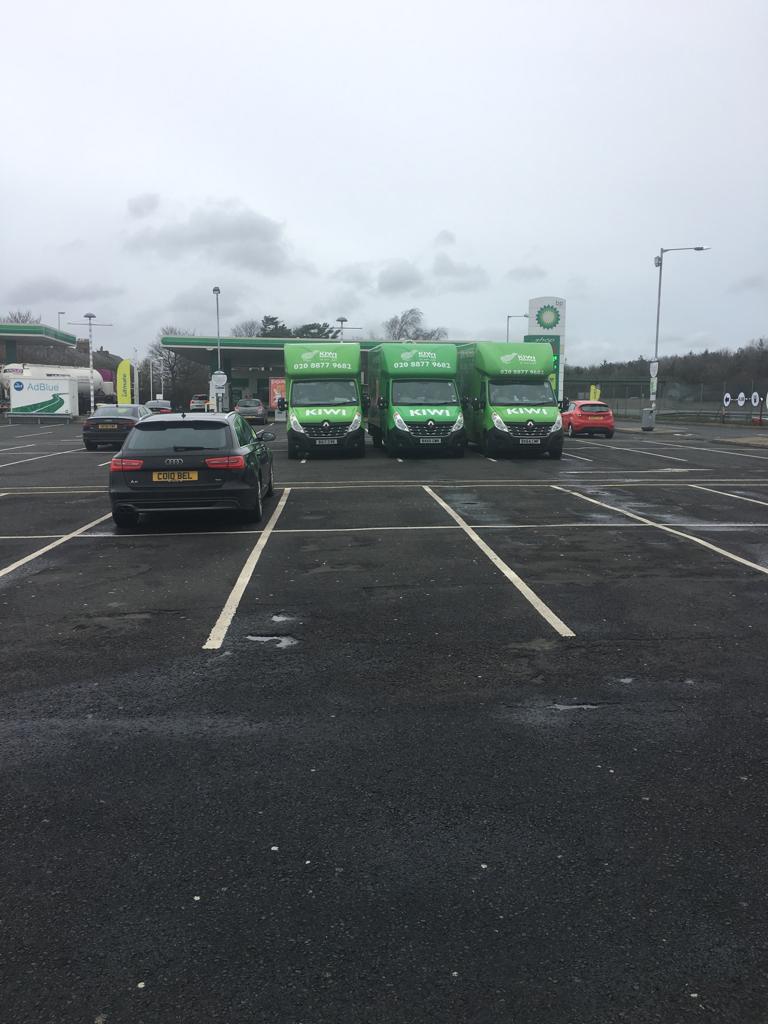 We drove to the North and back in a day. It was bracing, it was fresh and of course the people are lovely. Enjoyed our 576 mile round trip #northsouth #movingday #Hexham #London