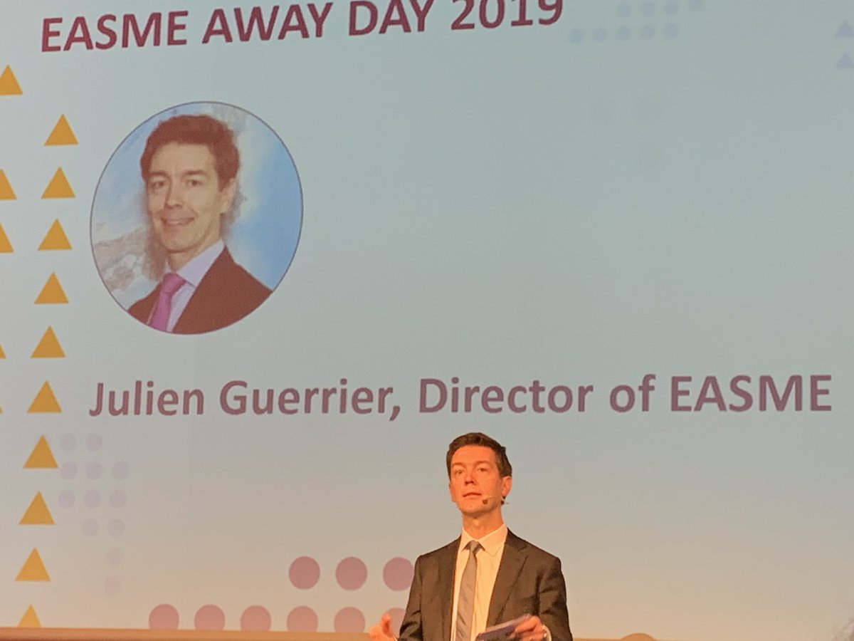 RebecaDeSancho's tweet photo. @EU_EASME Director @JGuerrier_EU &amp; @EBienkowskaEU @EU_Growth Commissioner opening @EU_EASME #awayday19 “House of Talents” &amp; congratulating staff achievements&amp; looking forward to make the best use of staff’s Talents to prepare for the future! https://t.co/1VACVzapf3
