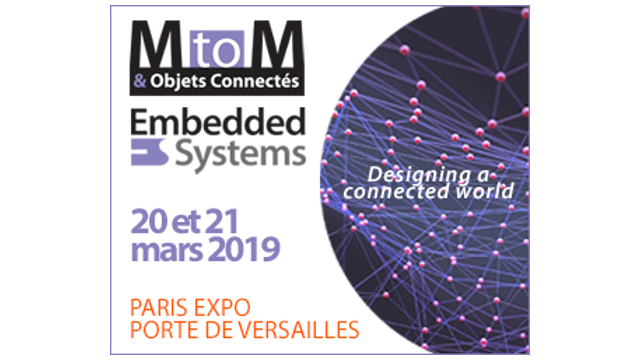 CIL4Sys's tweet photo. @CIL4Sys est présent sur le salon « #EmbeddedSystems - MtoM &amp; Objets Connectés » le 21 Mars à Paris !
#IoT #Objetconnectes #M2M #IIoT #MtoMES19 #connectedworld https://t.co/zhXbQHWAGl