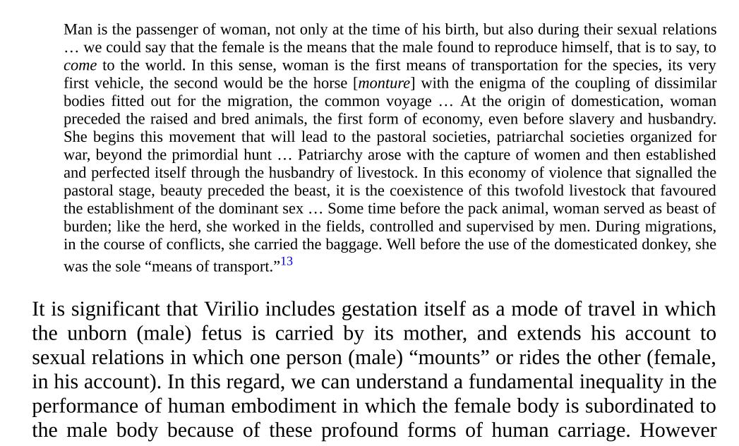 zrhamidi's tweet photo. "... she was the sole “means of transport.” Such a thought-provoking piece on mobility and #Genderinequality by Mimi Sheller ('Mobility Justice: The Politics of Movement in an Age of Extremes') https://t.co/0cwvZkf0X5