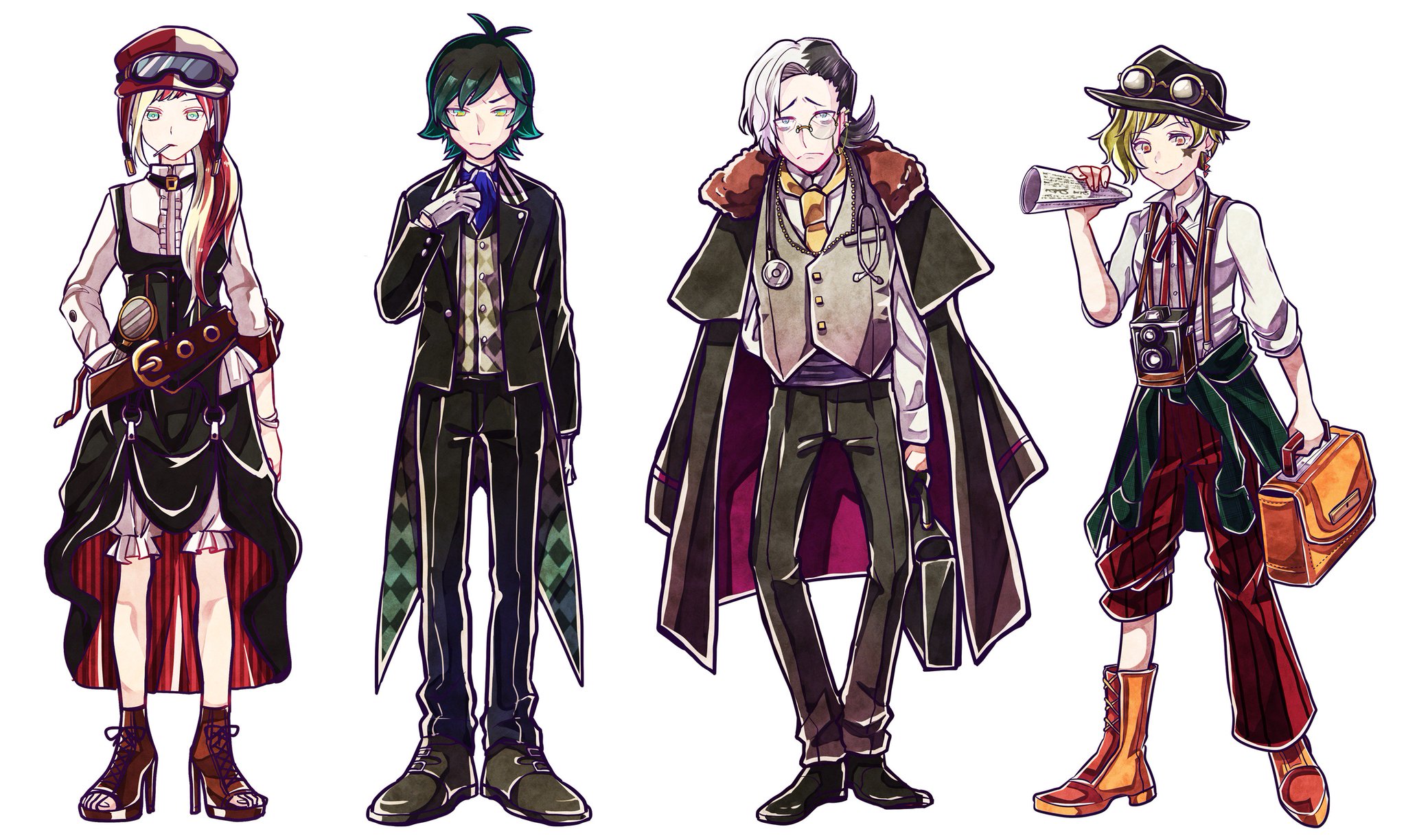 スタジオわさび どんどん作成中の立ち絵チラ見せしていきます 狼ゲーム オオカミ探偵白書 T Co 5zfhajyzuo Twitter