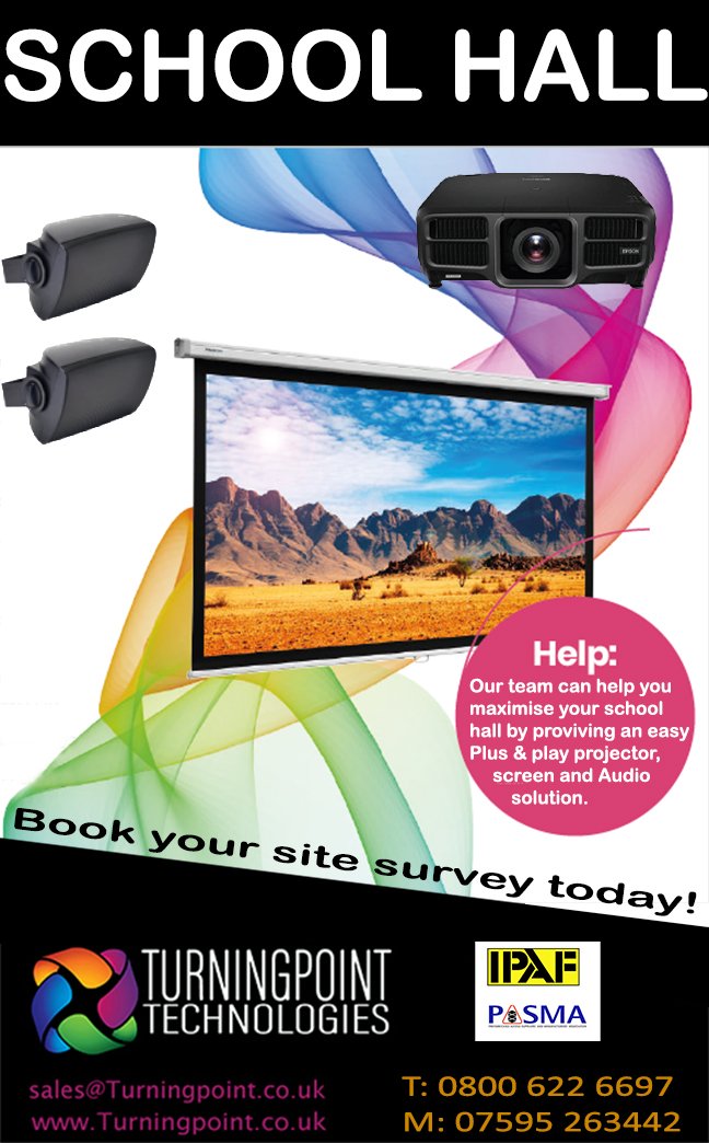 TPTechLtd's tweet image. Maximise your school hall - mailchi.mp/e7d1b567bc0f/m… School hall solution. maximise your school hall with an easy plug and play solution from #Turningpoint