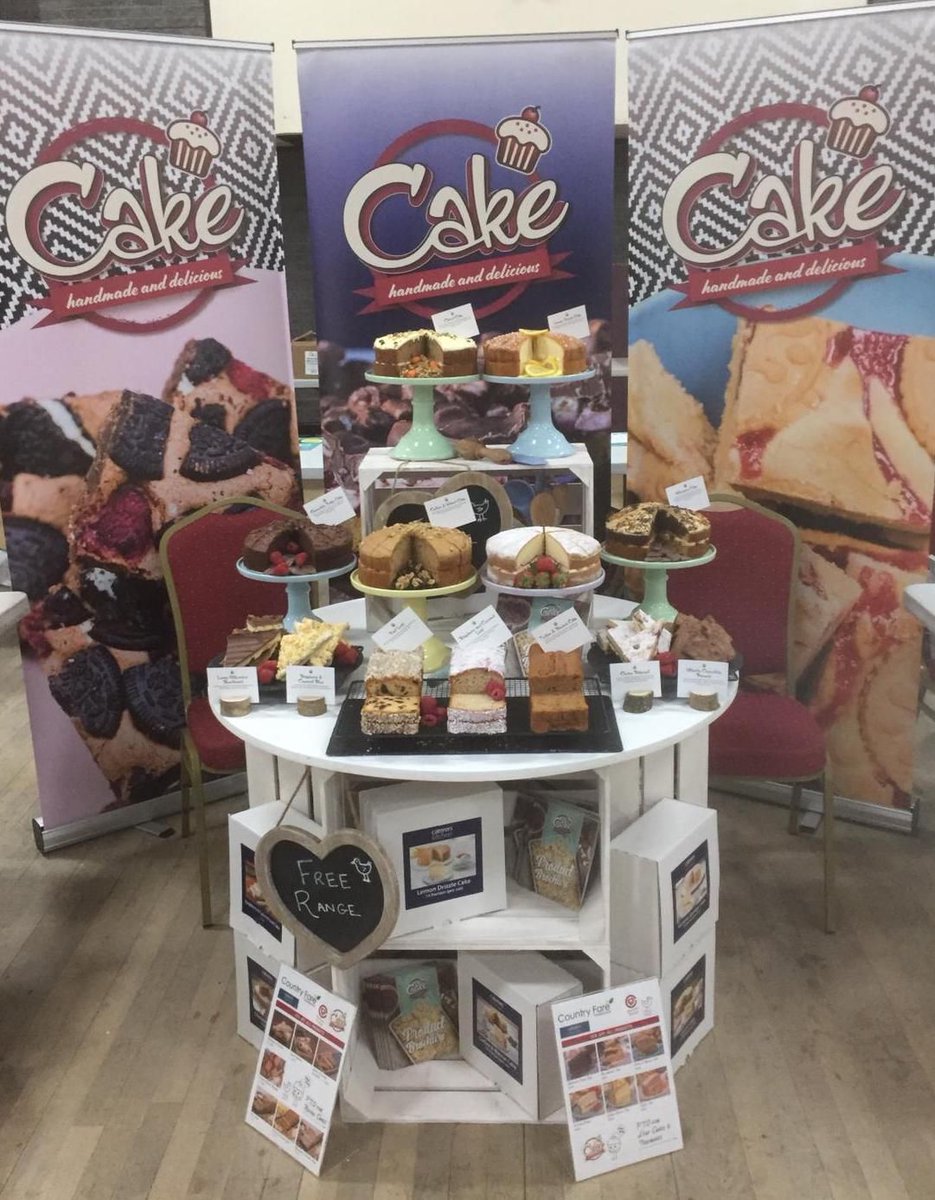 CakeScotland's tweet image. We're set up and ready to go at the Fresh Thinking Tradeshow from Countryfare (@ftdorset) Come along and take a look at our delicious round cakes, loaf cakes and traybakes. We're on stand 32 until 3.30pm - see you there!