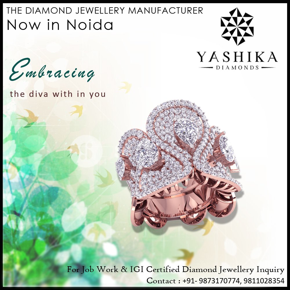 YashikaDiamonds's tweet photo. Embracing the diva with in you.
#YashikaDiamonds #DiamondJewellery #DiamondNecklace #DiamondRing #DiamondEarring #DiamondBracelet #DesignerDiamondJewellery #NowInnoida https://t.co/Qto9n0t9PJ