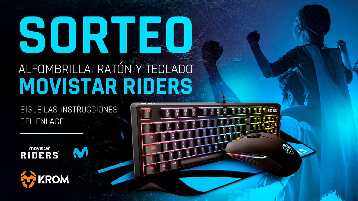 MovistarKOINOW's tweet photo. Hoy es el #DíadelPadre y para celebrarlo lanzamos este pedazo de concurso. ¿Quieres conseguir un pack @Krom_Gaming_ edición Movistar Riders? ¡Es muuuy fácil! Sigue las instrucciones de este link. ¡Suerte! 

🔹 | https://t.co/OgatPmVnTn #SomosMovistarRiders 💙 #MRSKromPadre https://t.co/p0UcnfxwTd