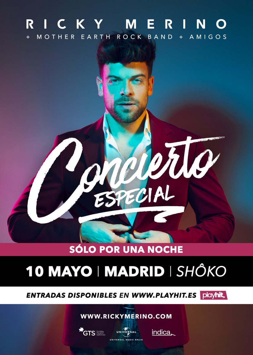 Resultado de imagen de ricky merino concierto madrid