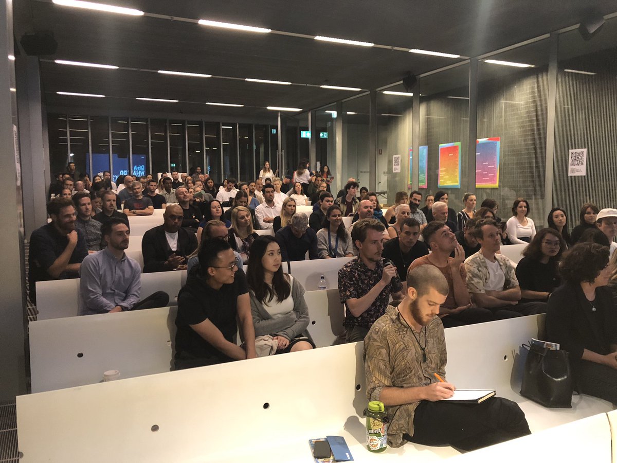 Great night at the AGDA Design Shift event - excellent speakers - amazing generosity - great vibe! - don’t forget to do the ‘survey about the survey’ - ( rmit_commdesign.typeform.com/to/LVMnzL) #rmitcd_2019 #AGDA