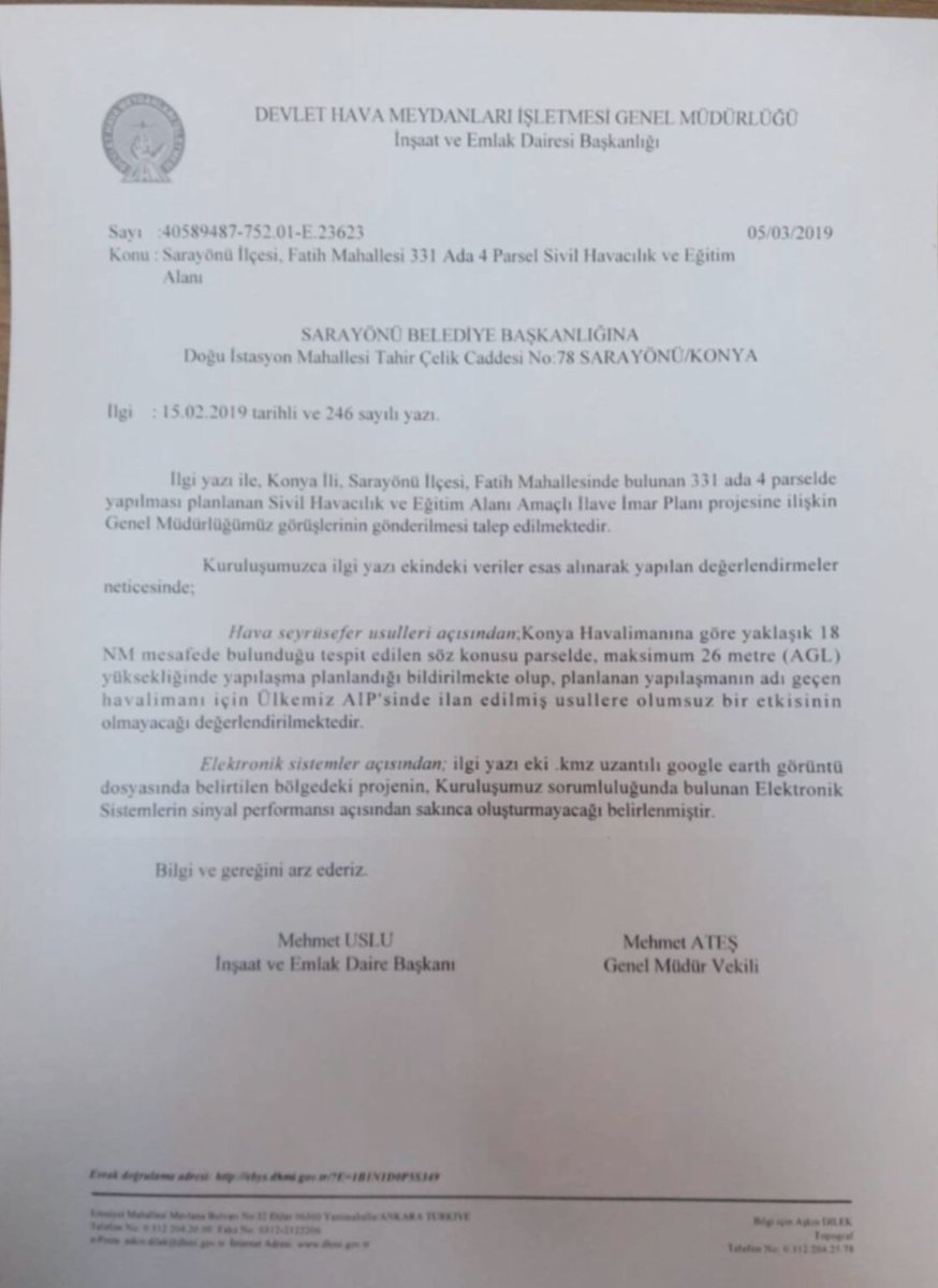 #SivilHavaAlanıİlçemizeÇokYakışacak