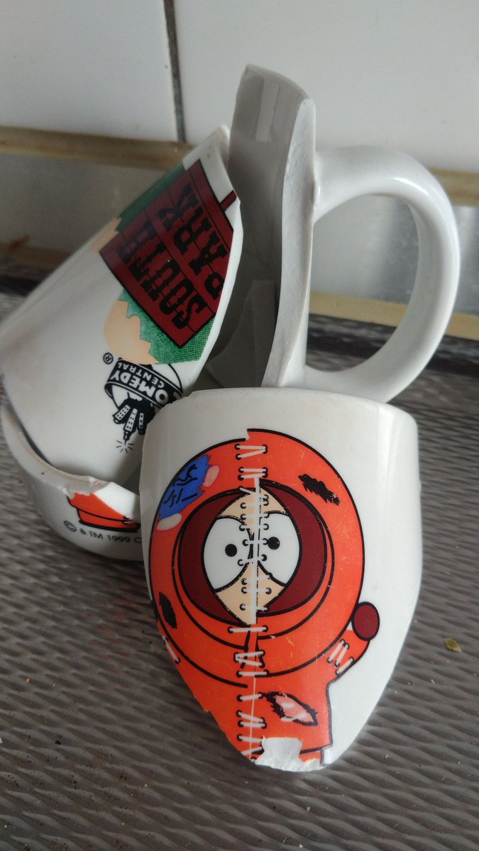 Goodbye 20 year old fav mug... #SouthPark #1999