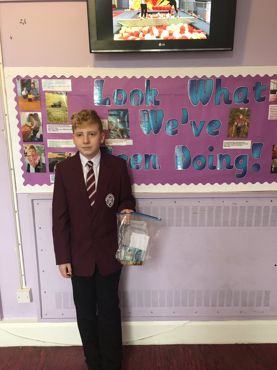 Miss_Addy1's tweet photo. So proud of this young person! He has worked really hard to raise funds for our enterprise project. Great entrepreneur in the making! #WatchUsGrow @RocketFundUK @oxgangschool @IWBSFalkirk https://t.co/pc8zwx3eYs