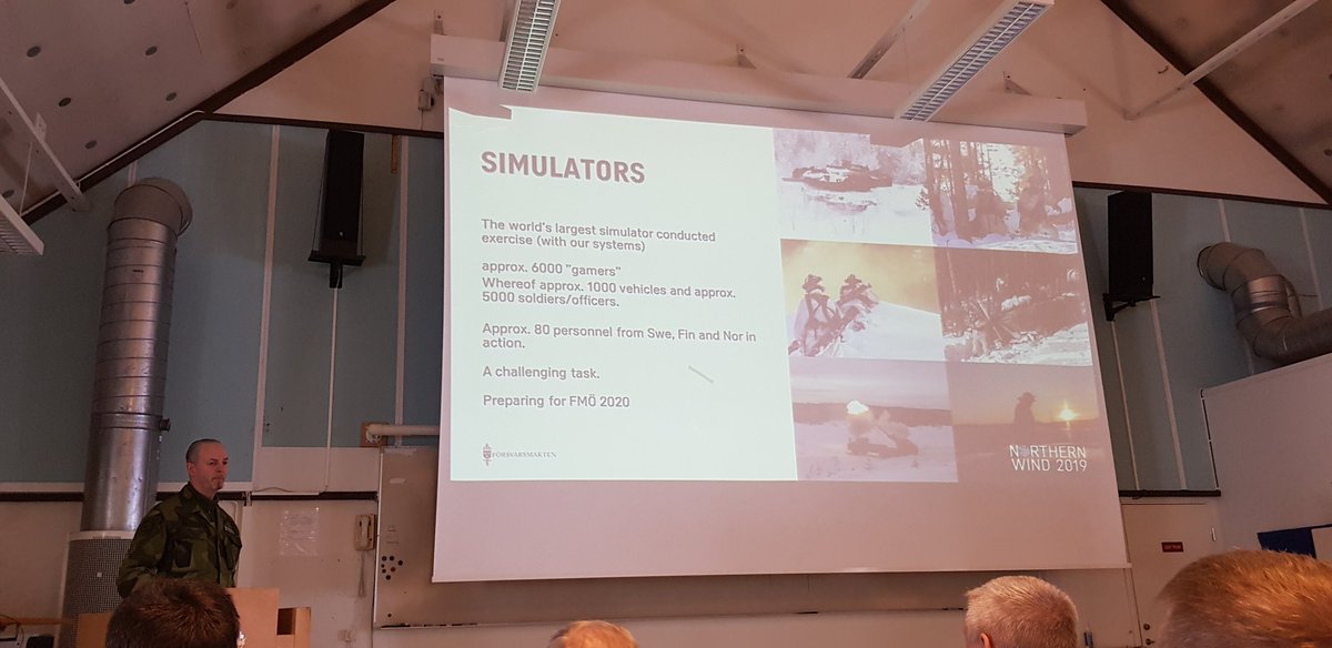 AGardberg's tweet image. #NorthernWind2019 @Saab is responsible for running the #Livesimulation #KASI, giving the units and soldiers real time feedback  @SaabFI #turpo #säkpol