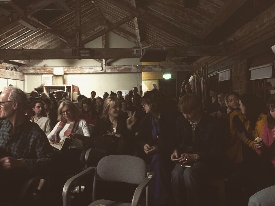 MichaelAjerman's tweet photo. Last Wednesday. In Conversation with William Feaver on my work @RoyalDrawing Thank you to all the familair and unfamiliar faces in attendance. Audio of the lecture to be posted. #heatherwaddell took the photos. Big crowd shot by me. #williamfeaver #artlecture #painting https://t.co/SdSWPjdyr8