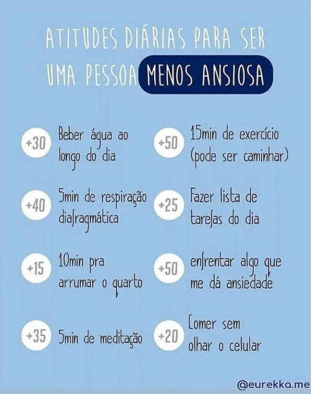 DocurasDaVida's tweet photo. 📝 Dicas Para Reduzir a Ansiedade 

Aqui tem algumas dicas sobre como lidar com a sua ansiedade, passamos por muitos momentos estressantes e em muitos deles temos que lidar com a ansiedade, então aqui reúne algumas atividades pro dia a dia que te ajudarão com isso!! https://t.co/Mo2lmJmX2D