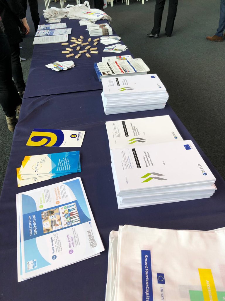 Ef_VET's tweet photo. Today, we are attending to the #EUTourism showcase conference! 📌How tourism SMEs are connecting Europe?
#EfVETProjects such as @growmat_eu, #digitaltourism_eu and #DC4Work are exploring new business opportunities & skills development! ✈️ https://t.co/pyzAysEg86