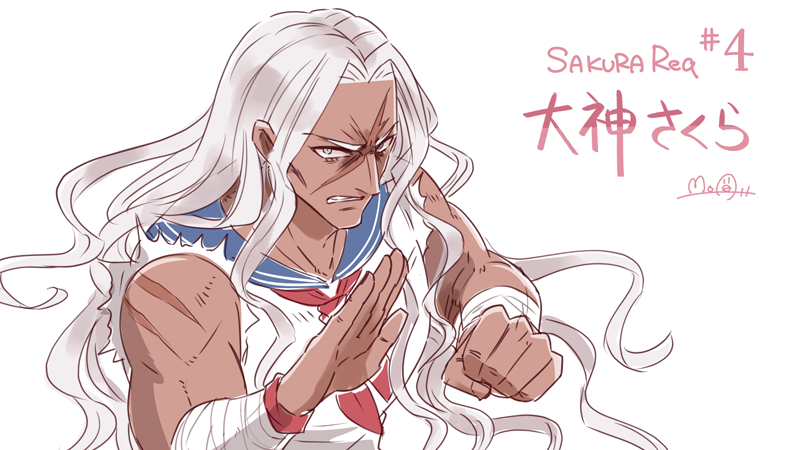 「【SakuraReq】大神さくら(ダンガンロンパ) さくらちゃん歴代女子メンバー」|Moaのイラスト