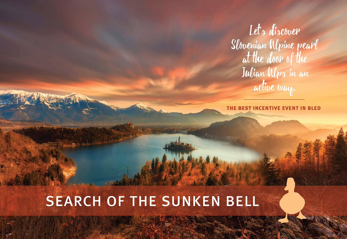 Active corporate treasure hunts are ideal for any incentive event in #Bled. Search Of The Sunken Bell is a unique team building programme to experience Bled area in a very different way. Since 2007 #Slovenia #incentives #teambuilding #sloveniameetings #lakebled #lifeevents