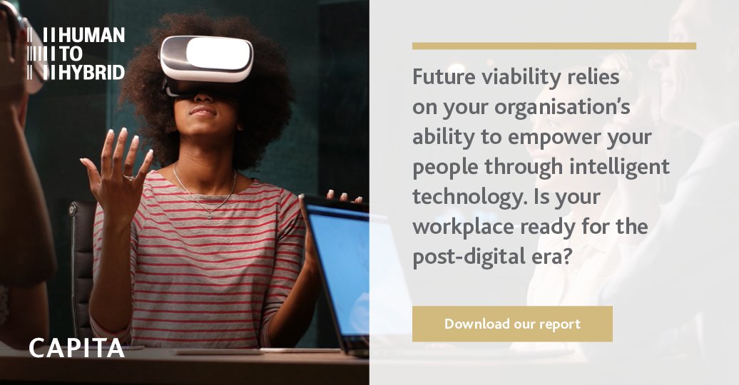 Capita_Res's tweet photo. Is your organisation ready for the next workforce frontier? Get the insights… https://t.co/a3G0NS1fn7
#Human2Hybrid #nextworkforcefrontier #HRthoughtleaders https://t.co/gNVPOdlzj7