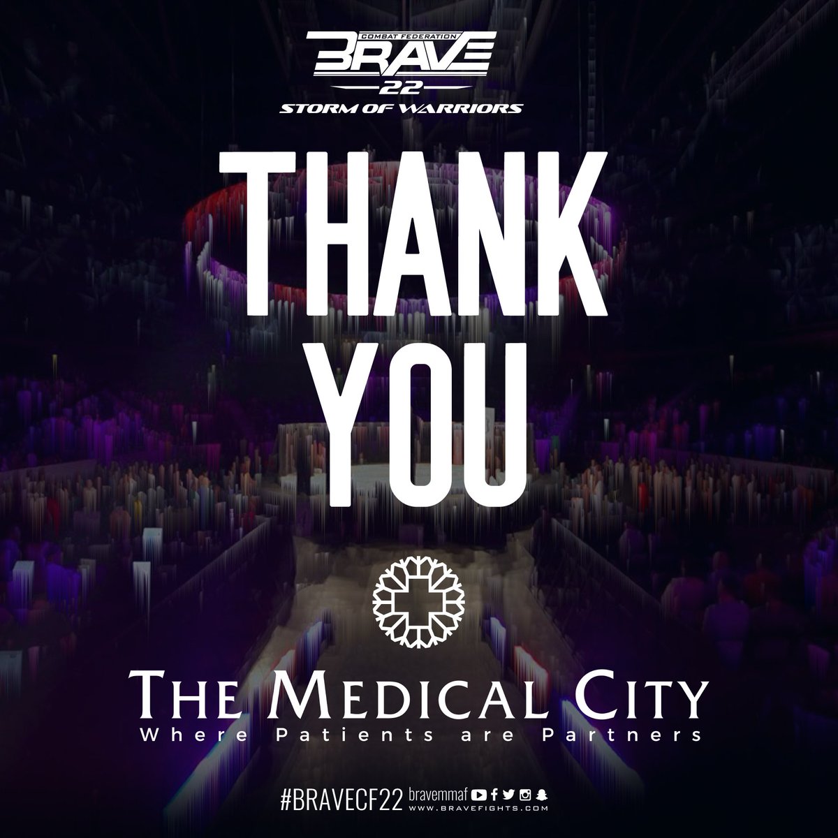bravemmaf's tweet photo. After the tremendous success of Brave 22: Storm of Warriors, we'd like to take the time to thank all of our partners. From the fight week to the fight night, you were amazing and a significant part of this successful event. Thank you! #BraveCF22 #BraveCFonESPN5 #Philippines https://t.co/D5cEZZRCNi
