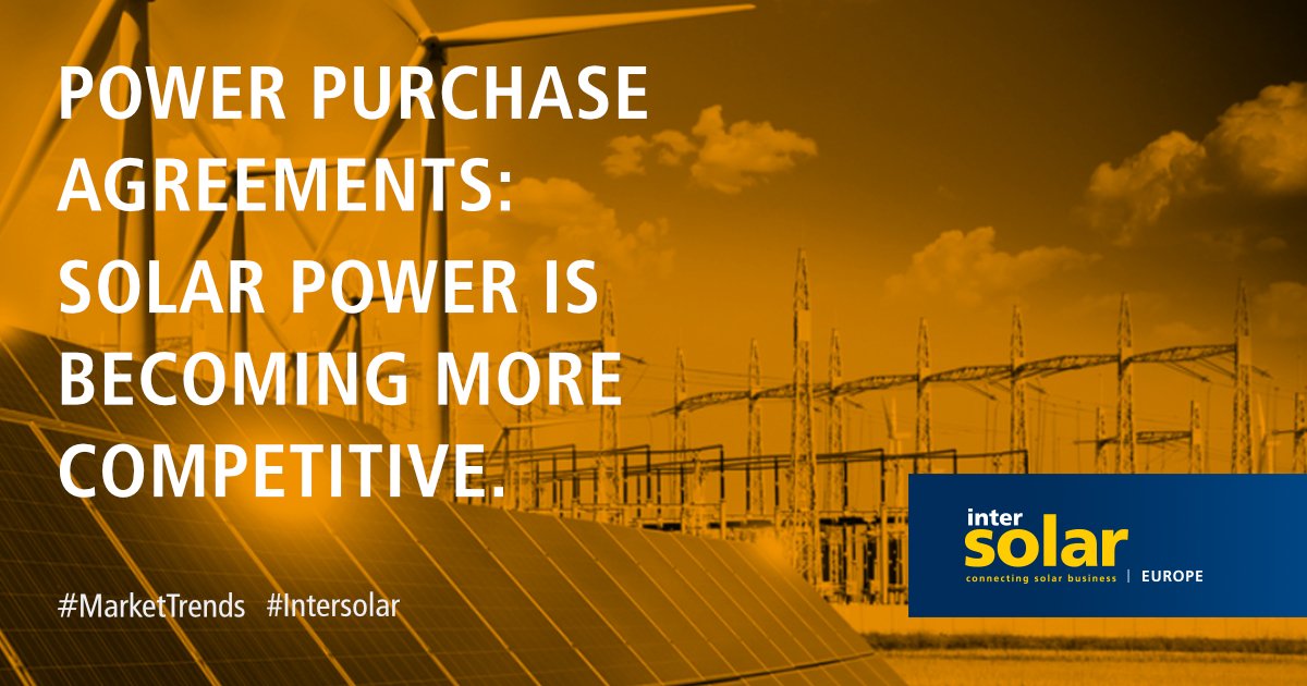 #Solar power is becoming increasingly competitive throughout #Europe: Especially subsidy-free PV projects are on the rise. The market share of subsidy-free #PV and wind projects in Europe is estimated at over 50 percent in 2040: bit.ly/2NB4YSl #Intersolar #MarketTrends