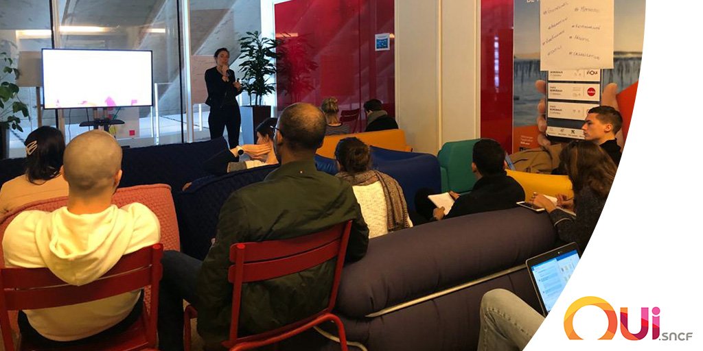 📢 La team innovation #evoyageursSNCF lance l'#InnoTour ! 1er stop à Paris📍 Au programme : la découverte de l'#IA au service du collaborateur et des clients avec @Sociovision_FR suivie d'un IAtelier et de démos #ExploreGame #FlexSeat #APM #hackathon 😊 
 ➡Prochains RDV à Lille
