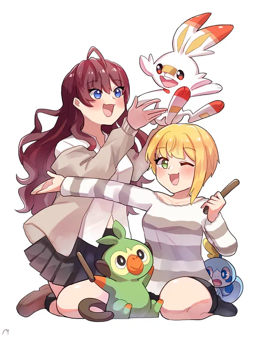 しきフレ x ガラル御三家❤️ 