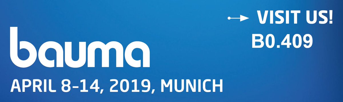 We welcome you at BAUMA, April 8-14. During this event we’ll show our innovative solutions at Messe München, booth B0.409. See you there! #bauma2019 #holmatro