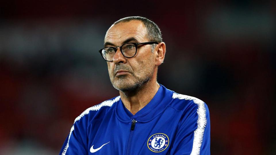 tips180's tweet image. Sarri edges closer to #Chelsea sack

Chelsea manager Maurizio Sarri has edged closer to the exit door following the club's 2-0 defeat at the hands of Everton during the weekend.

Sarri could be sacked over the international break, we understand that it can actually happen.