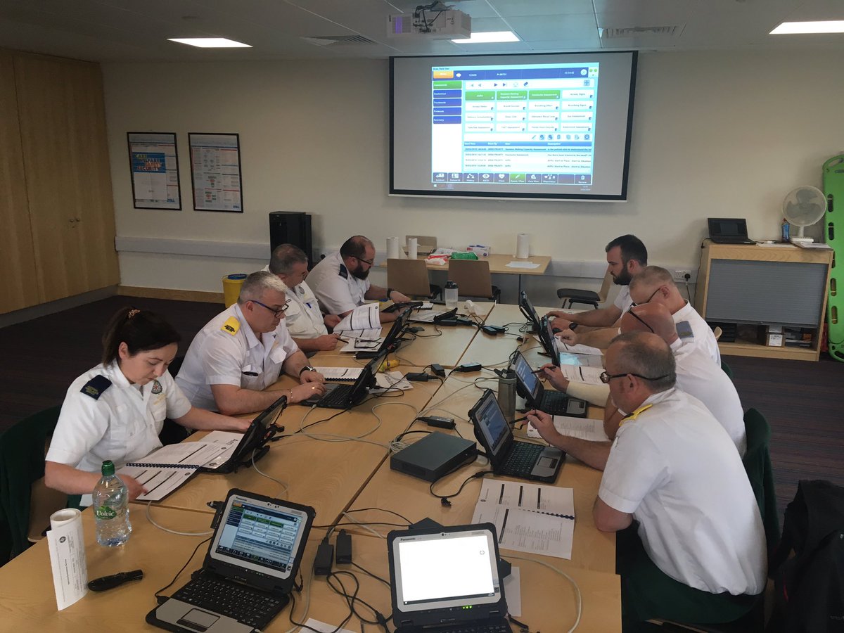 nas_training's tweet photo. 8 of @SwordsAmbulance finest working away on a couple of the patient scenarios with the #siren4 ePCR system. All going well so far @AmbulanceDublin @AmbulanceNAS @lawrence_kenna @dwillis01 https://t.co/rxBT5CcosW