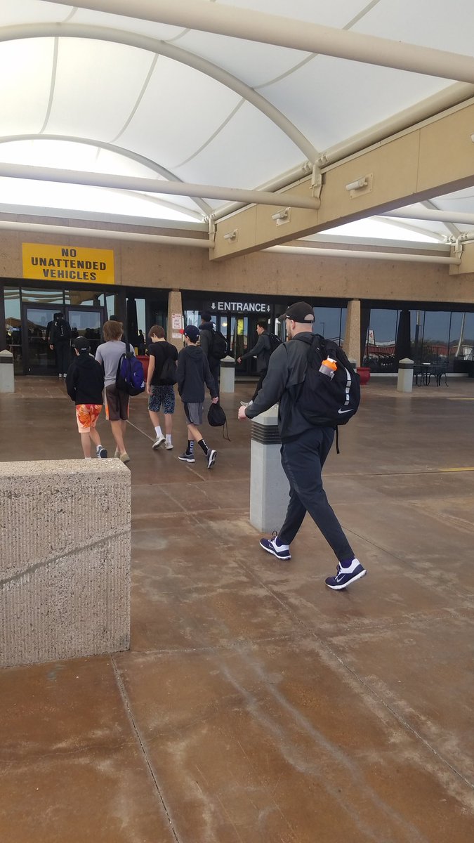 ABIairport's tweet photo. @ACUsports Mens basketball team on their way to The Dance!! #abilene #flyabi #MarchMadness2019 https://t.co/bnlAOmKhJF