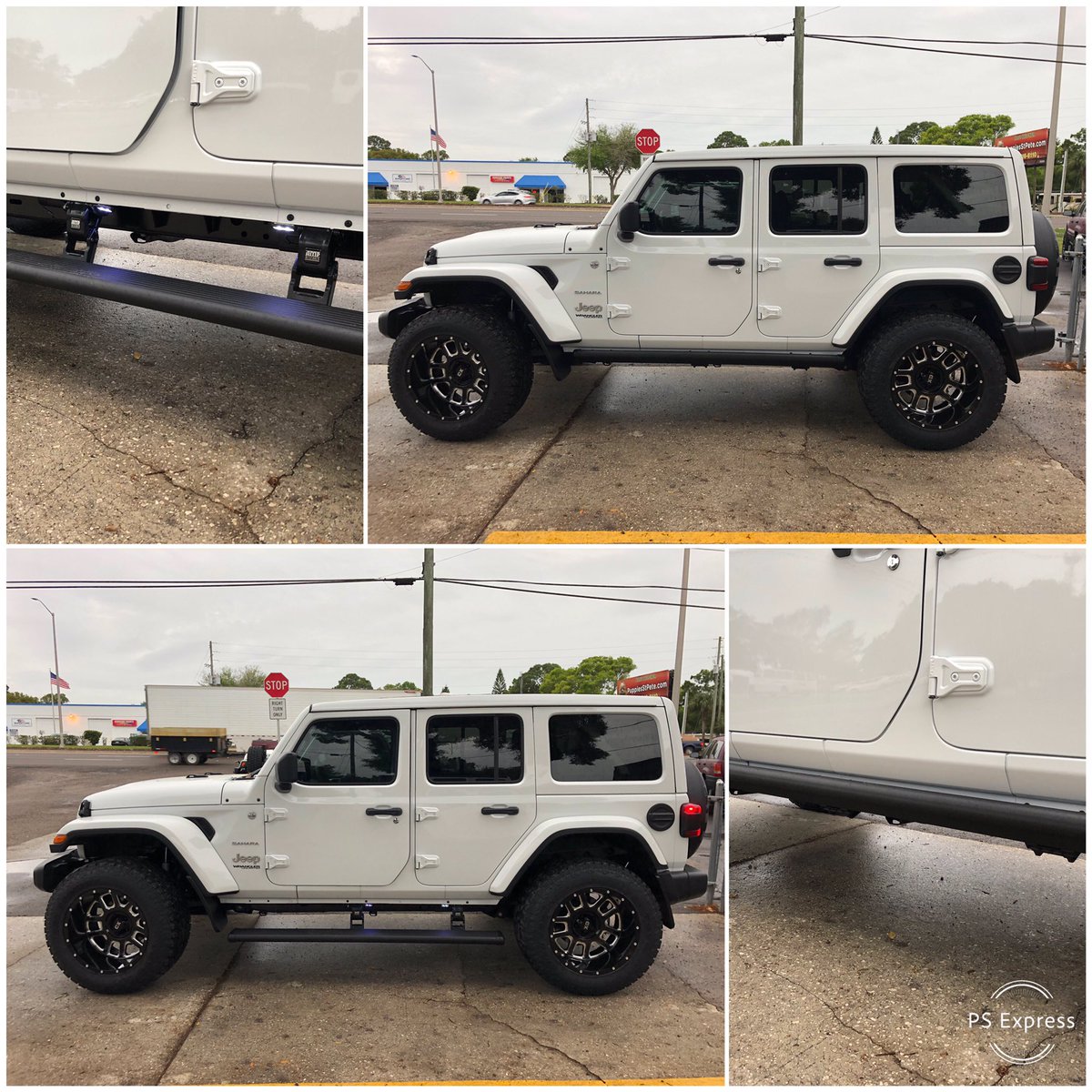 GoJeepstersFL's tweet photo. This JLU went with a 2.5” Rough Country suspension lift and steering stabilizer, 20x12” Fuel wheels, 35” Toyo AT2 tires and Amp Research powered running boards!
#jeep #wrangler #jeepwrangler #jeepjlu #wranglerjlu #jeepwranglerjlu #ampresearch #fuelwheels #toyotires #roughcountry https://t.co/v1atA9IwIT