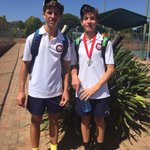 Image for the Tweet beginning: 3 of the @KingEdVIISchool #RedTennis