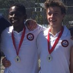 Image for the Tweet beginning: 3 of the @KingEdVIISchool #RedTennis
