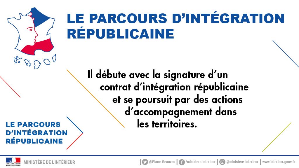 Interieur_Gouv's tweet photo. Accueil des étrangers en 🇫🇷 : un nouveau parcours d’intégration républicaine est mis en œuvre depuis le 1er mars. Il fait partie des 47 mesures décidées en juin 2018 par le comité interministériel à l’#intégration 👉 https://t.co/ZoVl3ii4aI #CIR https://t.co/iIMnXnd1OH