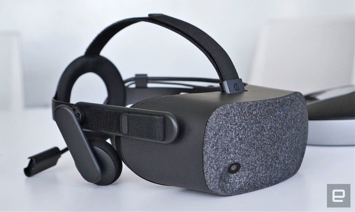 engadget's tweet photo. HP's 'Reverb' is the sharpest Windows VR headset yet https://t.co/5W66AcEyTB https://t.co/SSr4nYpyeY