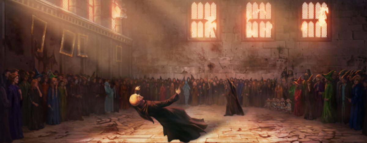 PotterWorldUK's tweet photo. On this day, 21 years ago, Lord Voldemort was defeated once and for all by the Boy-Who-Lived, Harry Potter.

#21YearsBattleOfHogwarts https://t.co/TRlyang5fv