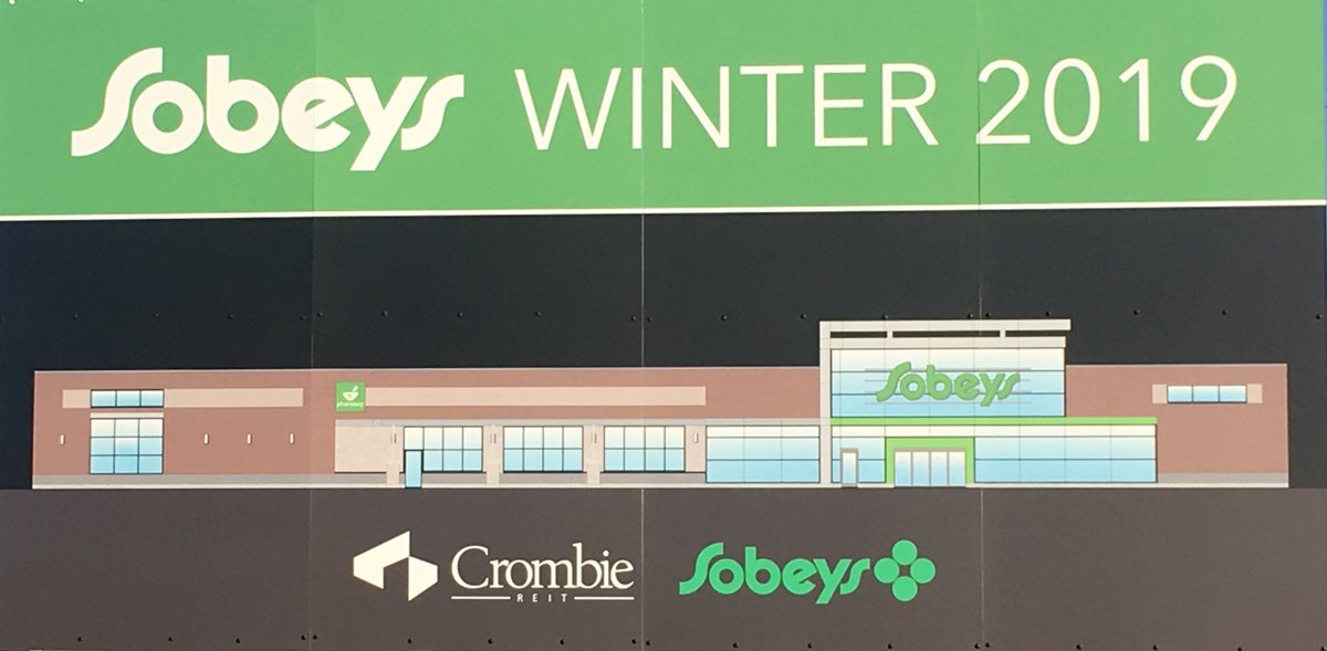 linksatbrunello's tweet photo. Celebration time! Sobeys is set to build its newest store right here at The Links at Brunello!! The equipment is here and the sign is up which means it’s go time. It’s exciting that anyone will be able to grocery shop within a couple minute drive from the clubhouse. #livebrunello https://t.co/GSA4ZSMUXW