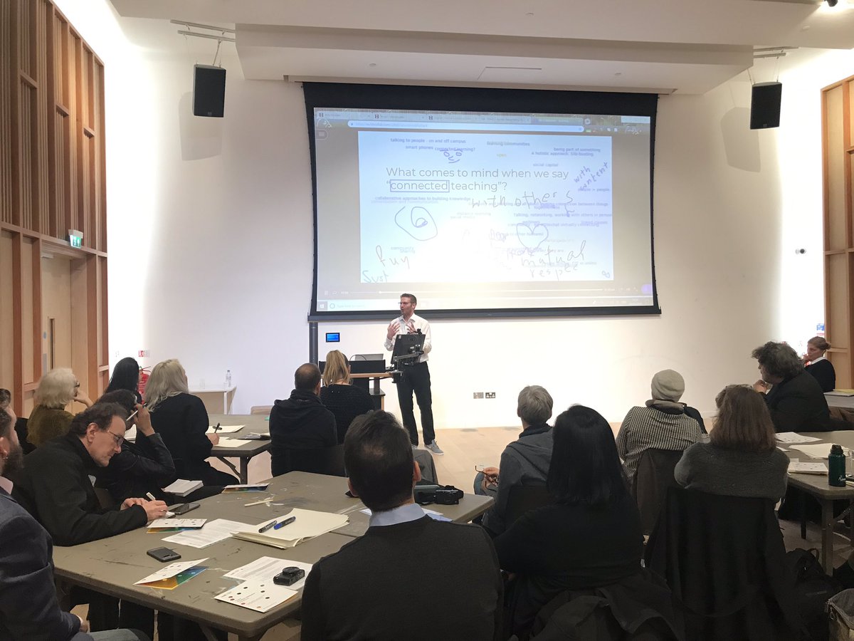 UALTLE's tweet photo. Sharing a clip of @bonstewart from #teachcomUAL. The digital can also feel quite human and connected. @daveowhite #ualesw https://t.co/3iMVA99Anw