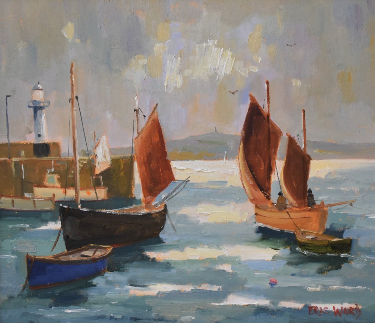 fineart_devon's tweet photo. We recently sold this superb oil painting by Cornish artist Eric Ward, the scene is St Ives Harbour in Cornwall.

#ericward #ericwardpaintings #stives #stivescornwall #stivesharbour #cornwall #cornish #cornishart #cornishviews #viewsofcornwall #harbours #cornishcoast https://t.co/WP6LtsPLZy