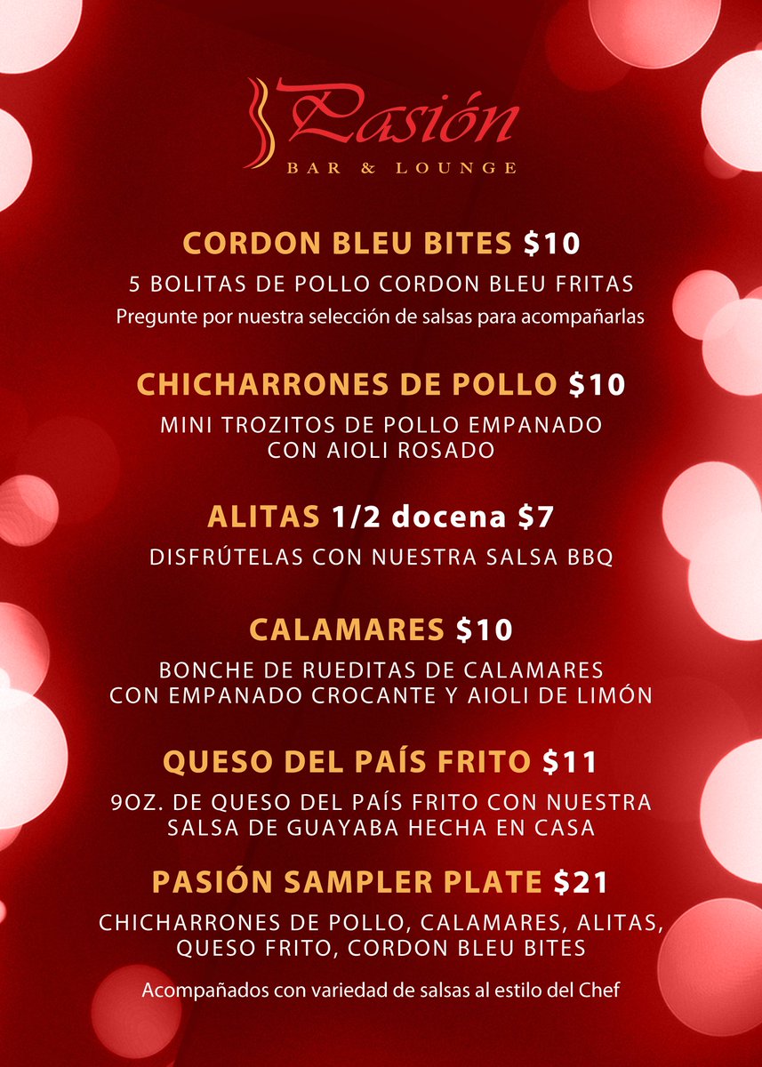 FourPointsPR's tweet photo. Ve sacando permiso desde hoy para que puedas venir a Pasión este fin de semana y disfrutar del nuevo menú de aperitivos, happy hour y música en vivo. #FPCaguas #Pasión https://t.co/4ReF6rbaw5