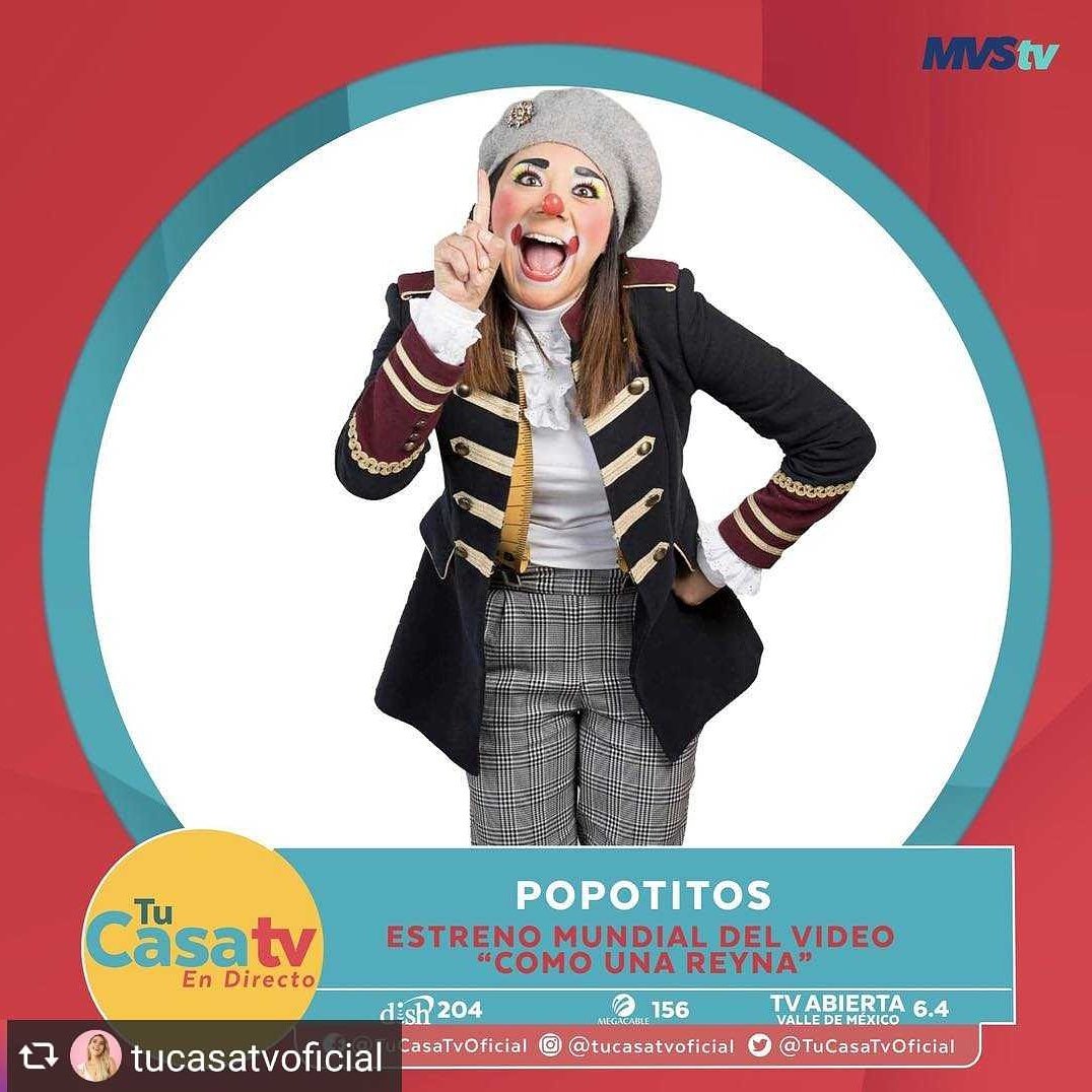 Porsiemprepopi4's tweet photo. #ComoAUnaReina estreno en @TuCasaTvOficial @SoyFerCorona @PayasaPopotitos 😍👸👏🤩🤠❤️🤡 https://t.co/cxjsObsnUz