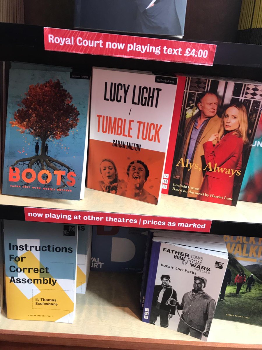 _SarahMilton's tweet photo. I’m on sale in the royal court bookshop 😭😭 https://t.co/uipFrQttGN