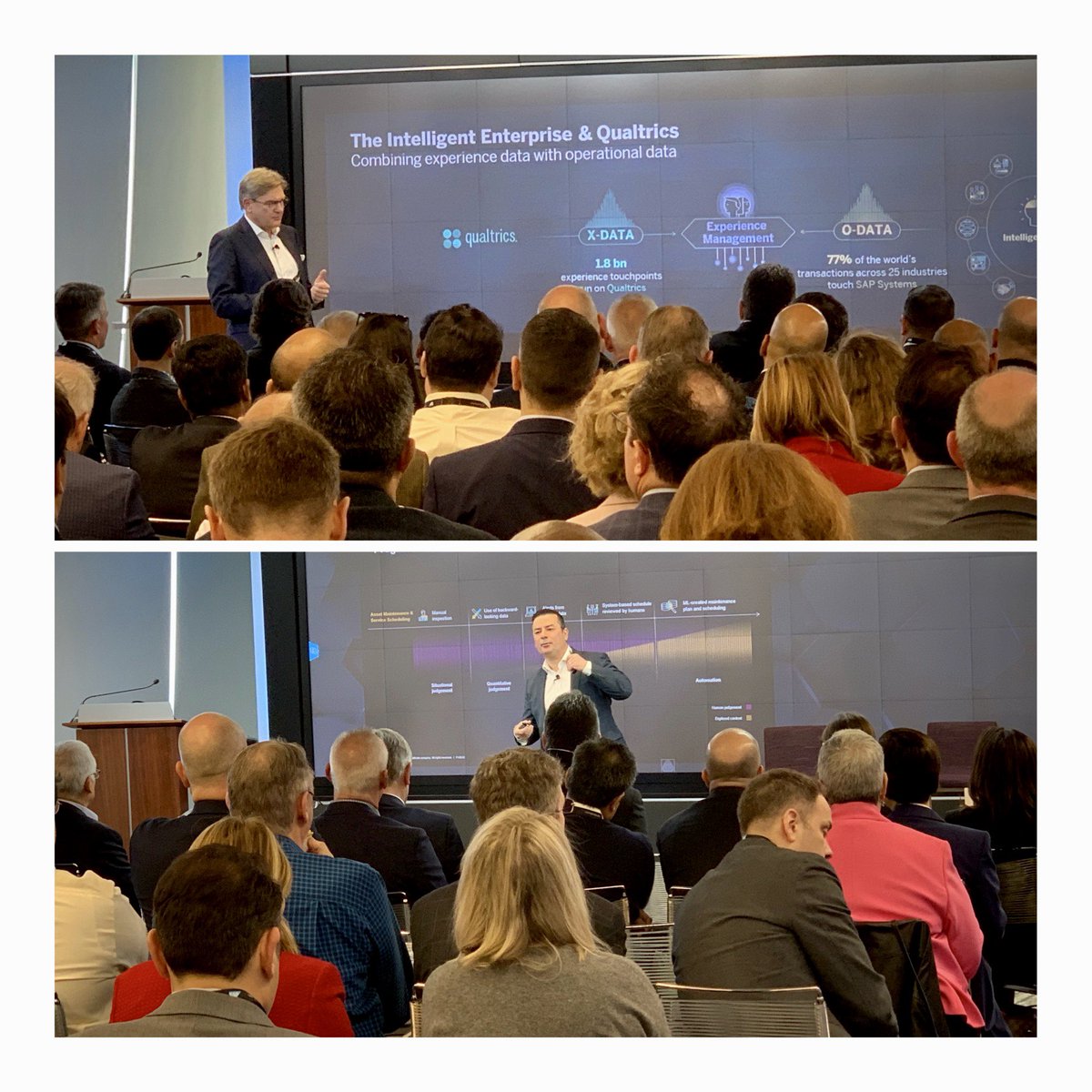 scoobsubra's tweet image. Intelligent Enterprise journey #SAPMaxAttention NYC council - keynotes from @MichaelKleinem @silviobessa #CustomerExperience