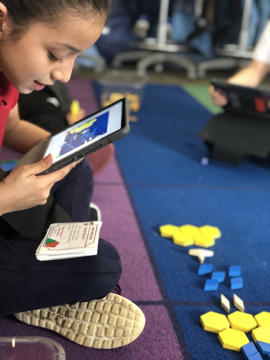 ms_carbone's tweet photo. Math patterns and algorithms made accessible thanks to iPad and manipulatives. #everyonecancreate #videoreflection #math #ELL #AppleEDUchat https://t.co/uCXM5A5A0i